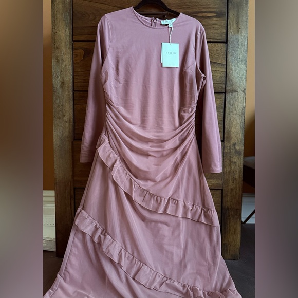 VEILED Sabrina Waterfall Maxi Dress in Twilight Mauve (NWT) - Picture 2 of 2